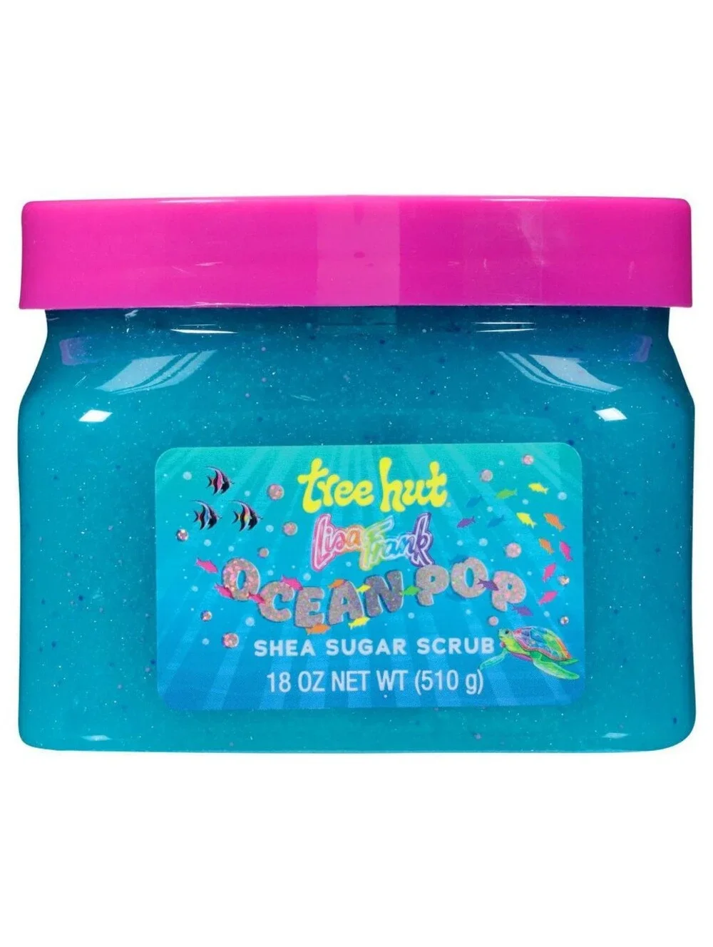 Tree Hut x Lisa Frank Ocean Pop Shea Sugar Glitter Body Scrub 18oz NEW